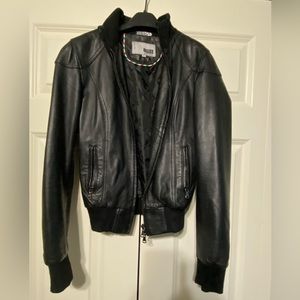 Genuine Vera Pelle 100% Italian leather bomber jacket